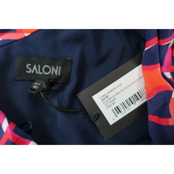 Saloni NWT Off The Shoulder Silk Ruffle Asymmetrical Lexie Dress 2 - Picture 8 of 8